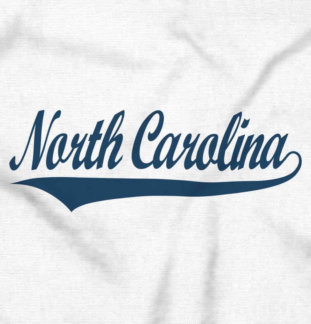 imageBrisco Brands North Carolina NC Athlete Script Font Hoodie Sweatshirt Women MenWhite Blue Ink
