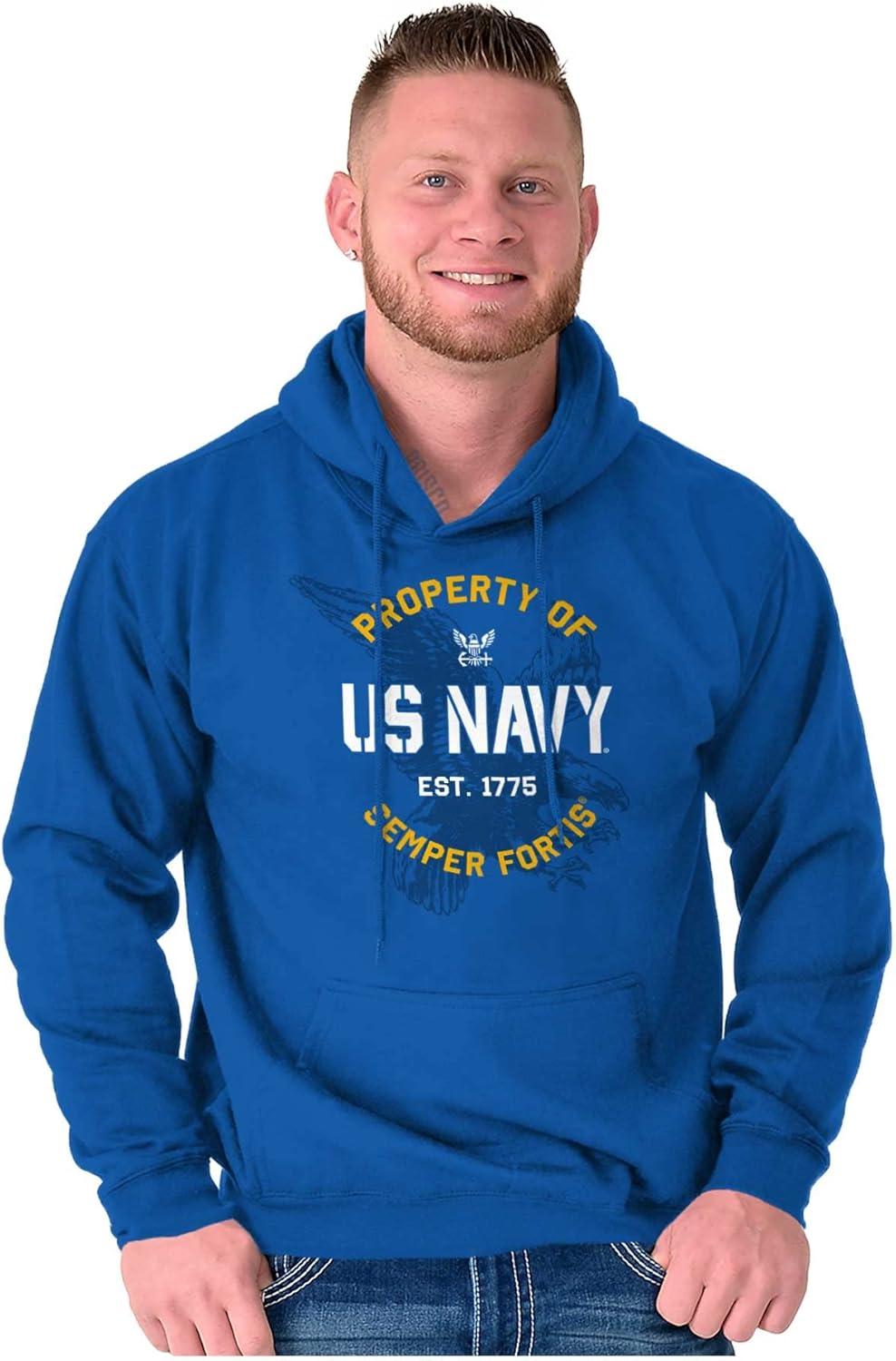 imageBrisco Brands Property US Navy 1775 Semper Fortis Hoodie Sweatshirt Women MenRoyal