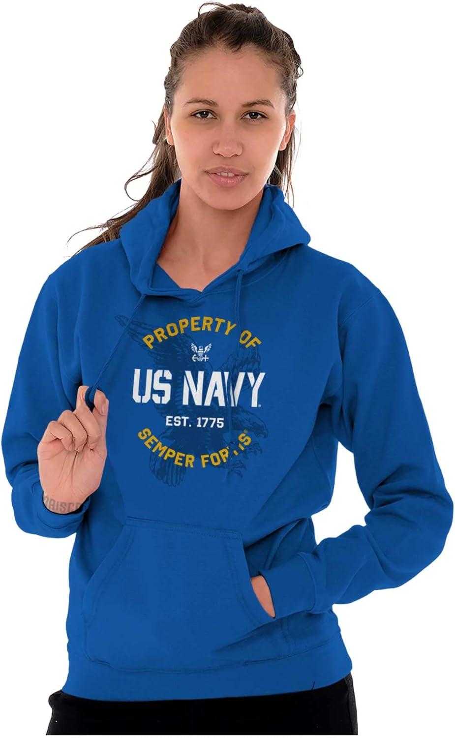 imageBrisco Brands Property US Navy 1775 Semper Fortis Hoodie Sweatshirt Women MenRoyal