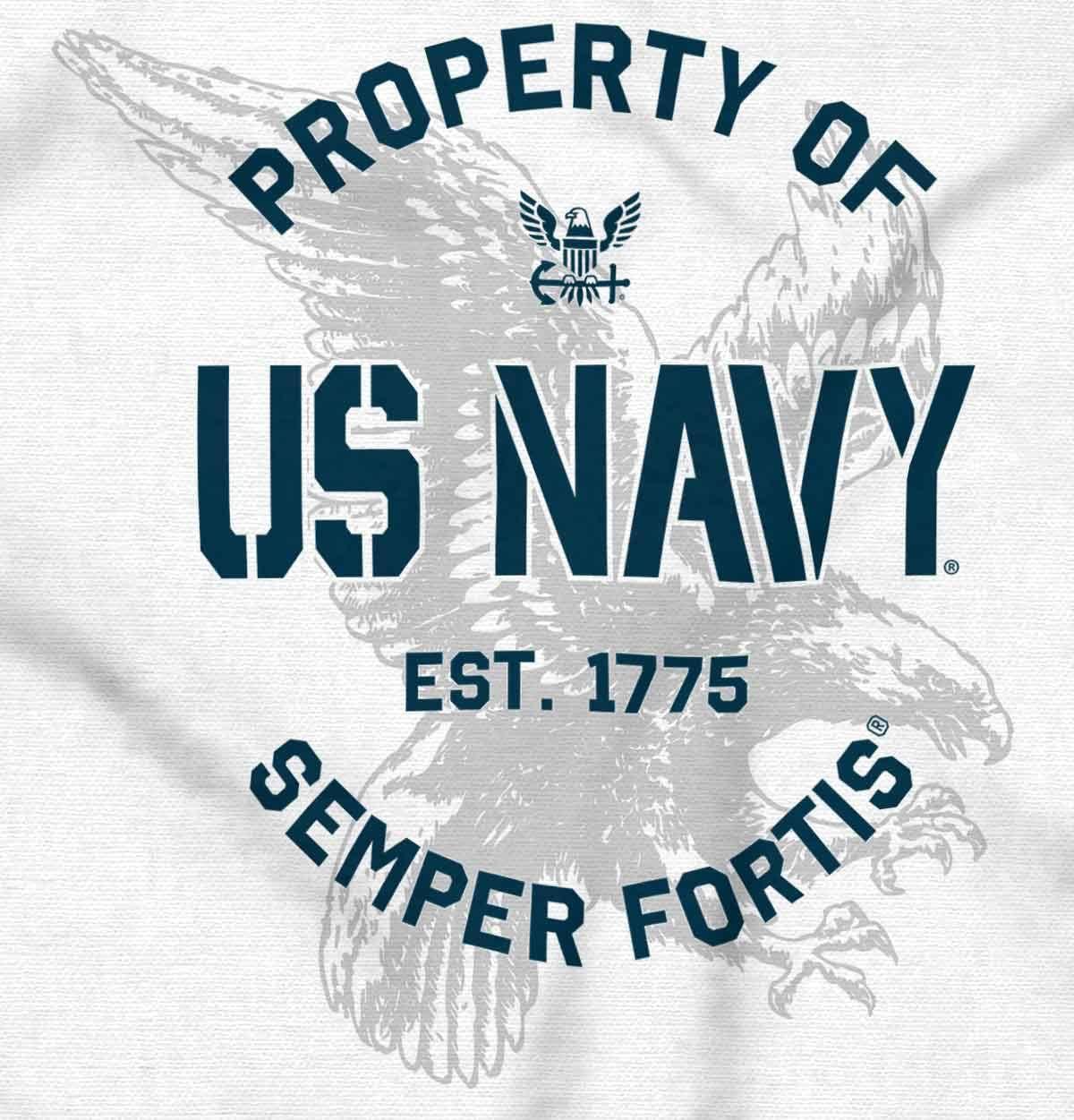 imageBrisco Brands Property US Navy 1775 Semper Fortis Hoodie Sweatshirt Women MenWhite