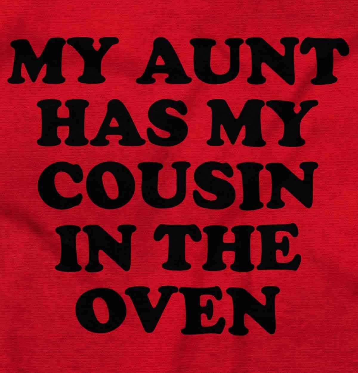 imageBrisco Brands Proud Nephews Nieces Excepting Auntie Baby Romper Boys or GirlsRed