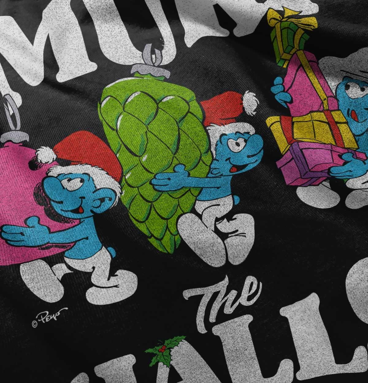 imageBrisco Brands Smurf The Halls Toddler Boy Girl T ShirtBlack