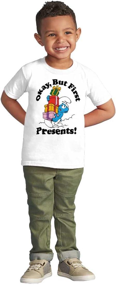 imageBrisco Brands Smurfs Cartoon Toddler Boy Girl T ShirtWhite