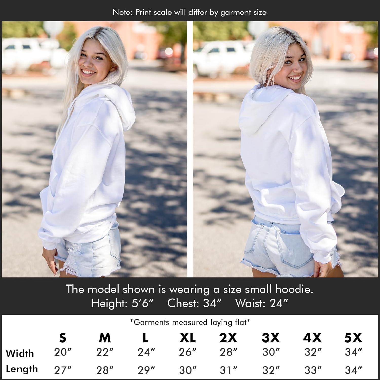 imageBrisco Brands Smurfs Cute Smurfette How About a Hug Hoodie Sweatshirt WomenWhite