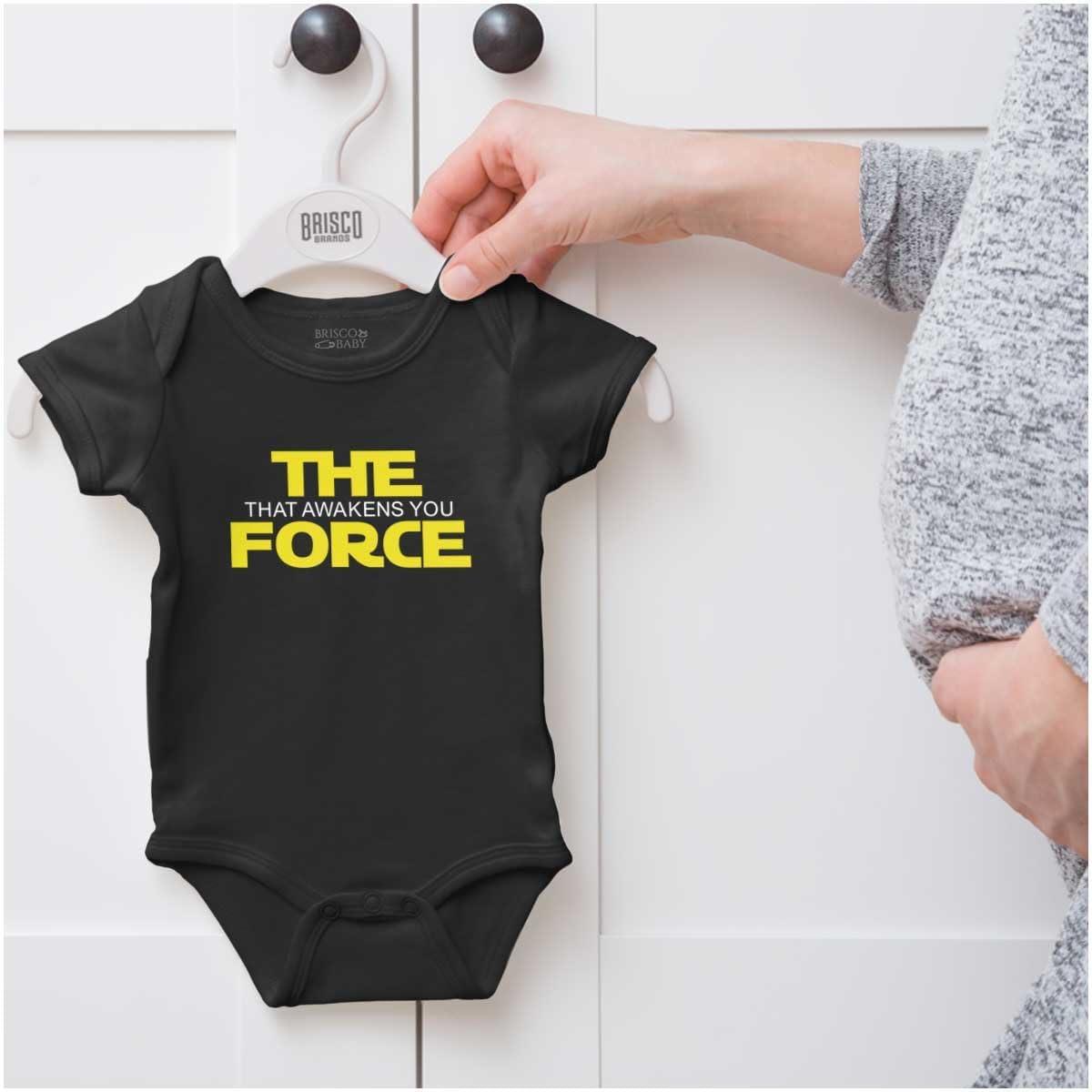 imageBrisco Brands Space Awakens You Dark Galaxy Baby Romper Boys or GirlsBlack