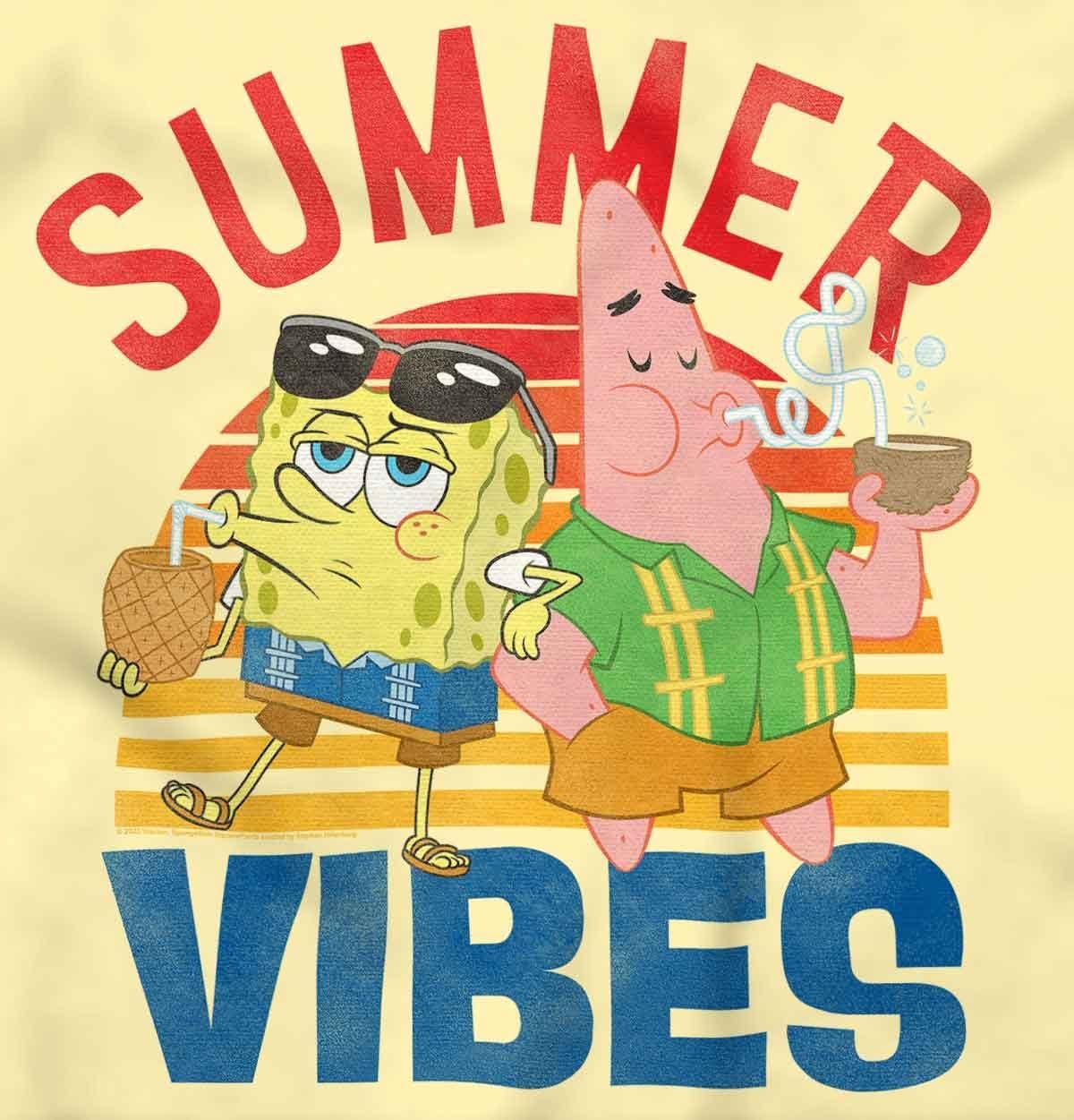 imageBrisco Brands SpongeBob and Patrick Summer Vibes Baby Romper Boys or GirlsBanana