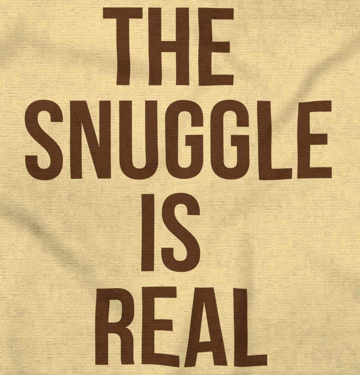 imageBrisco Brands The Snuggle Is Real Funny Pun Cute Baby Romper Boys or GirlsBanana