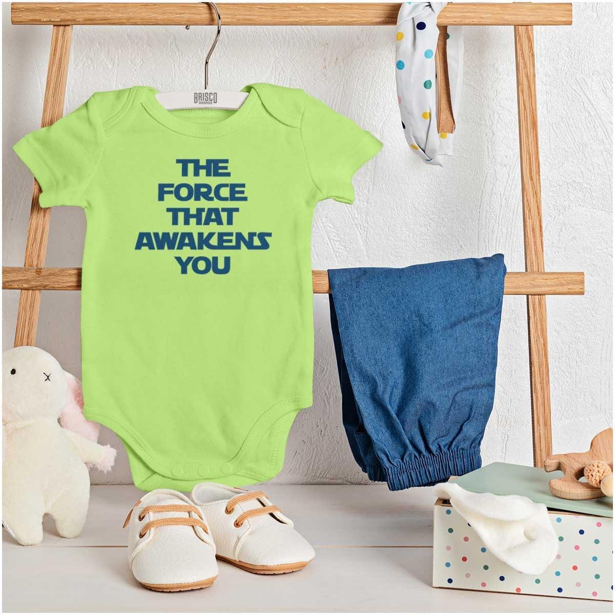 imageBrisco Brands The That Awakens You Dark Galaxy Baby Romper Boys or GirlsKey Lime