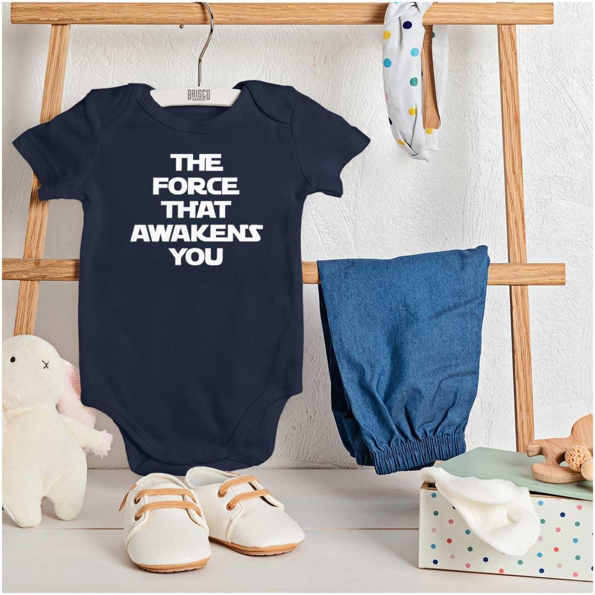imageBrisco Brands The That Awakens You Dark Galaxy Baby Romper Boys or GirlsNavy