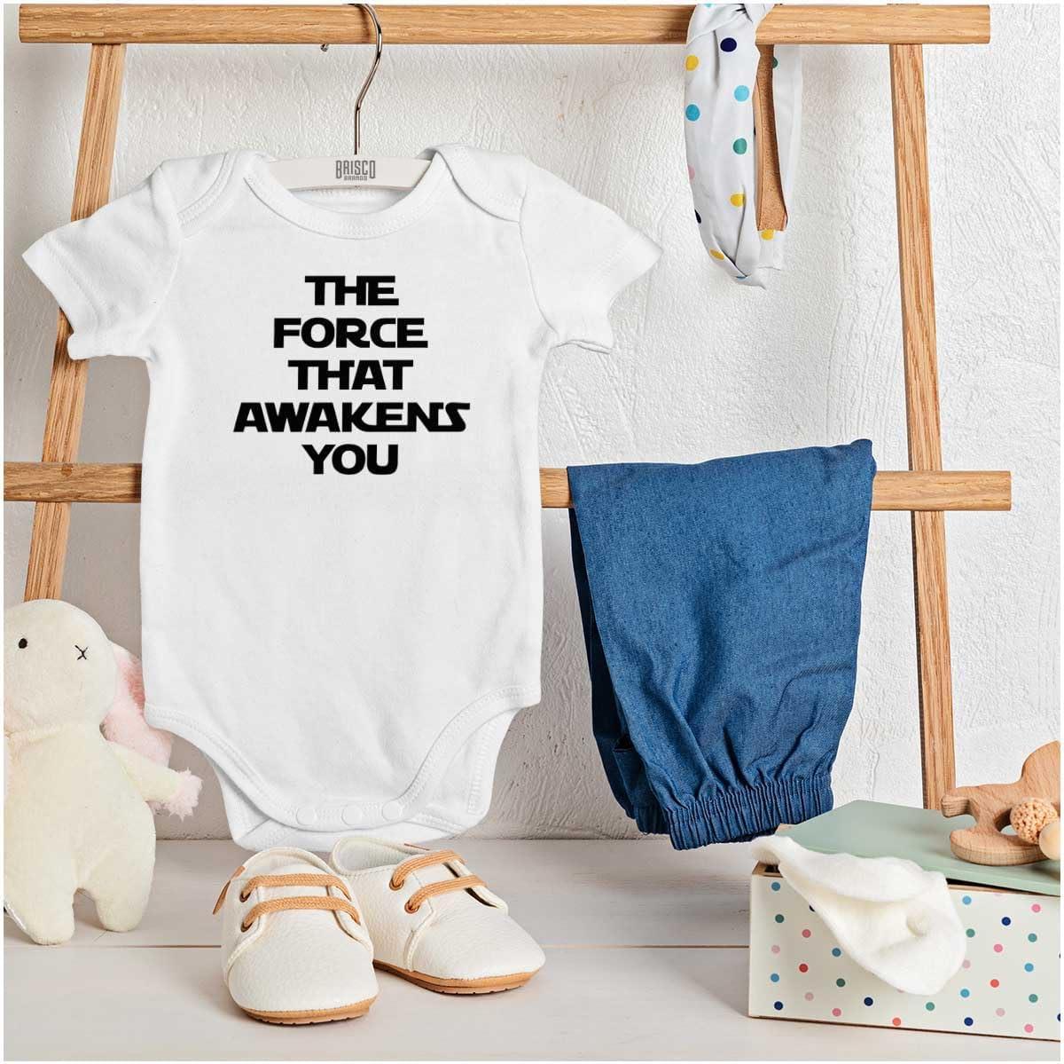 imageBrisco Brands The That Awakens You Dark Galaxy Baby Romper Boys or GirlsWhite
