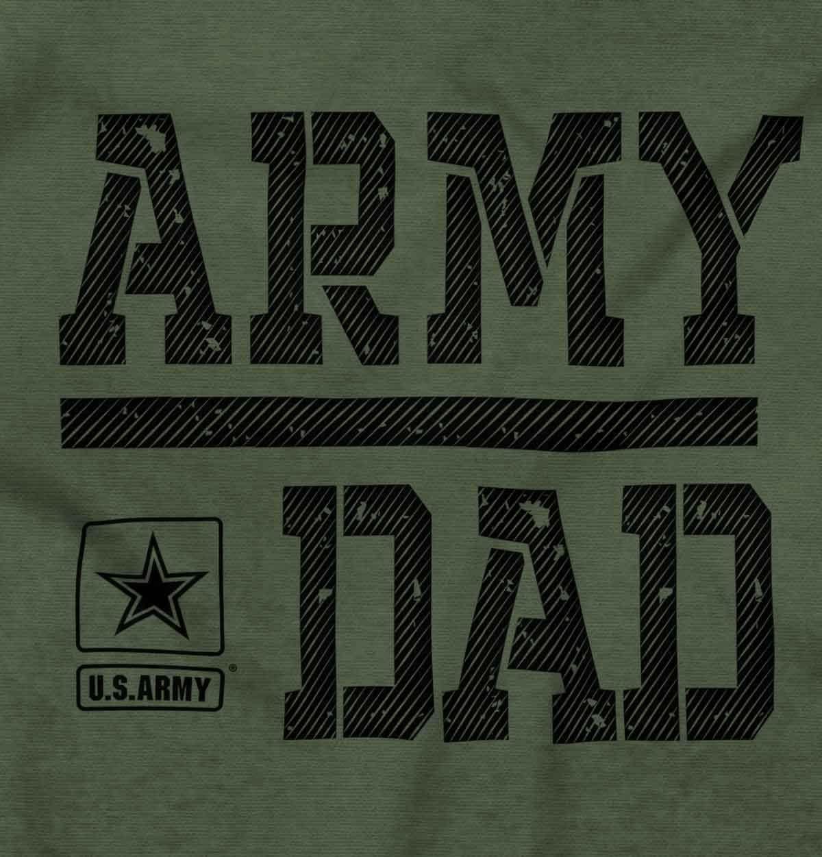 imageBrisco Brands US Army Dad Military Father Star Logo Hoodie Hooded Sweatshirt MenMilitary Green