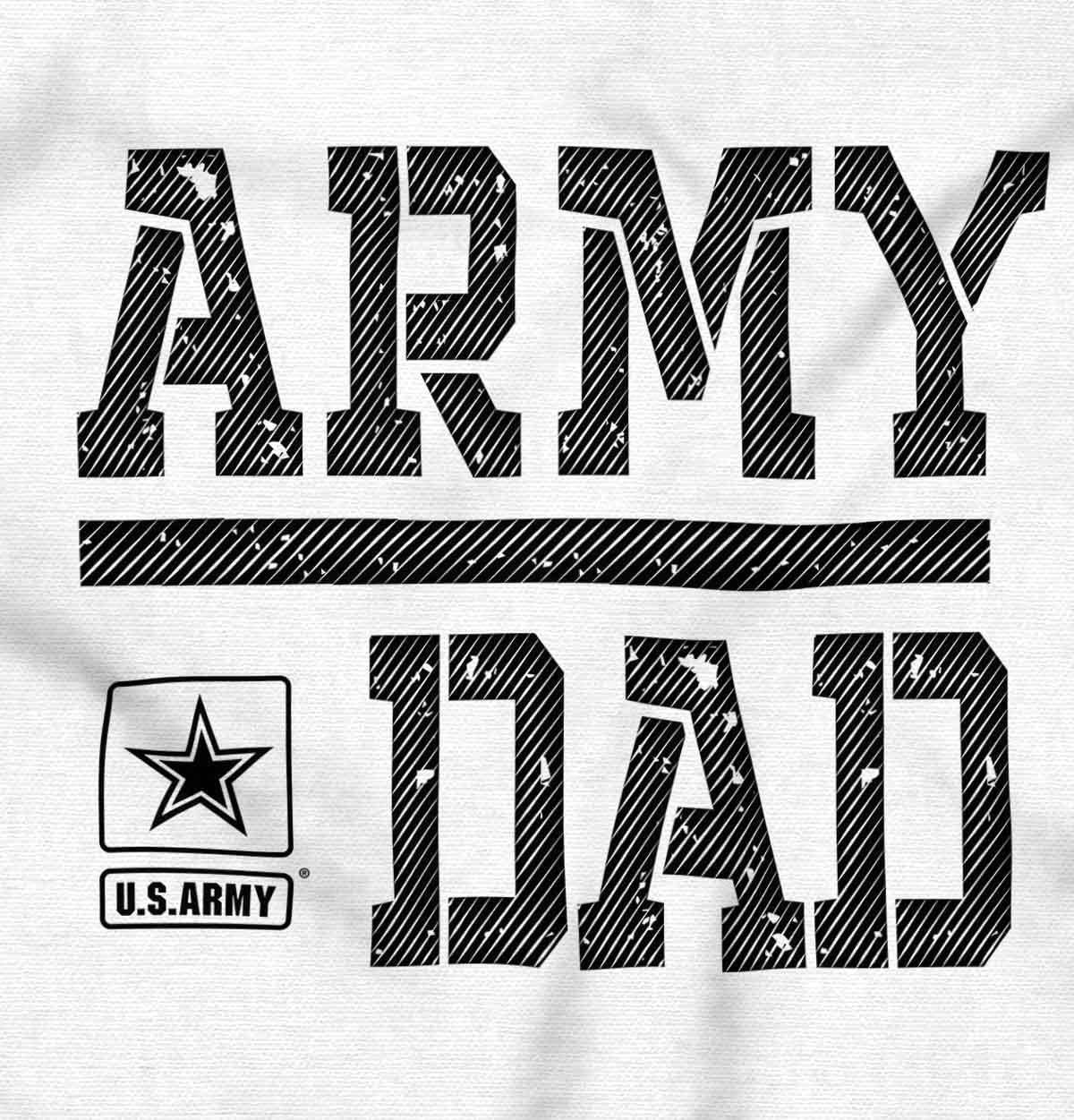 imageBrisco Brands US Army Dad Military Father Star Logo Zip Hoodie Sweatshirt MenWhite