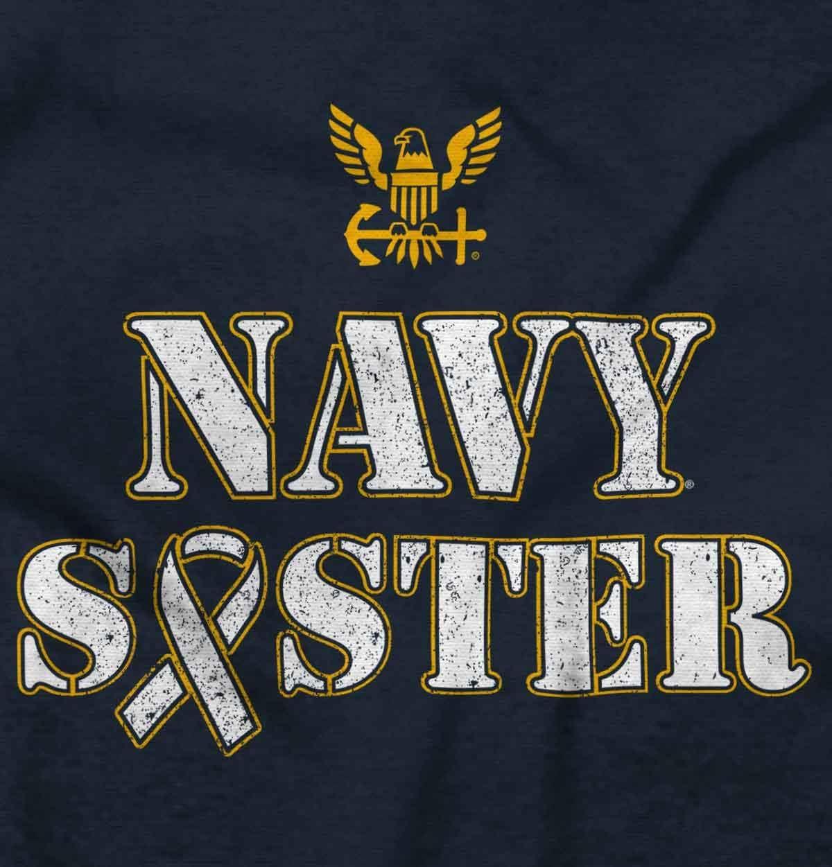 imageBrisco Brands United States Navy Sister Strong Women Crewneck SweatshirtNavy
