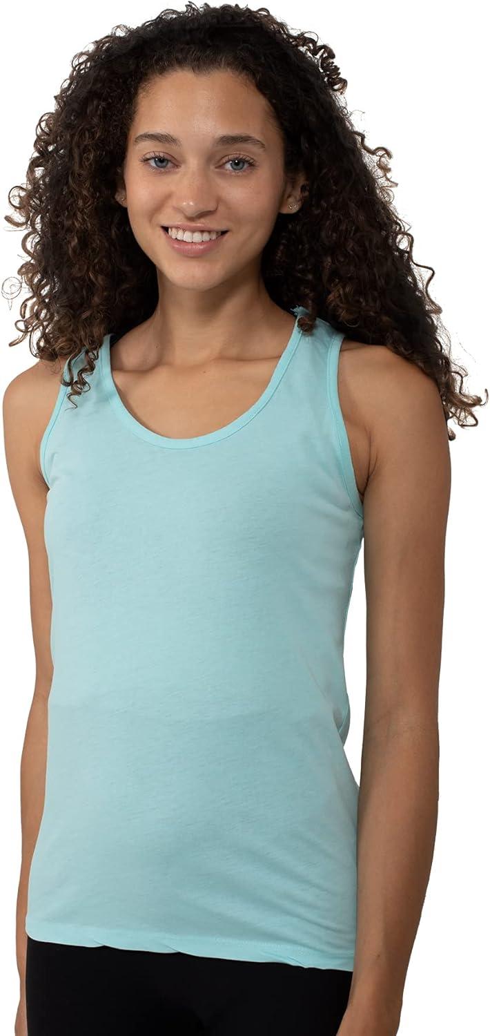 imageBrisco Brands Womens Tie Back Tank Top Juniors Backless Sleevless TShirtAqua