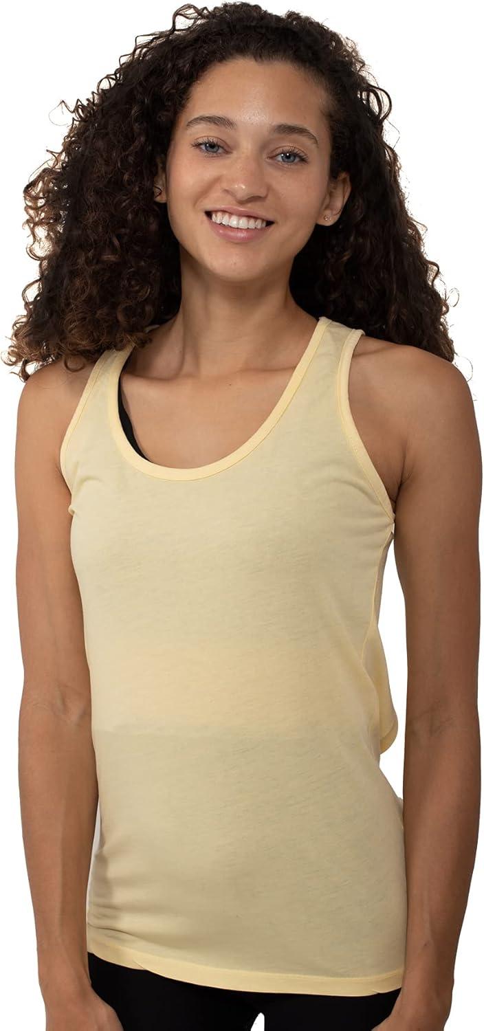 imageBrisco Brands Womens Tie Back Tank Top Juniors Backless Sleevless TShirtBanana
