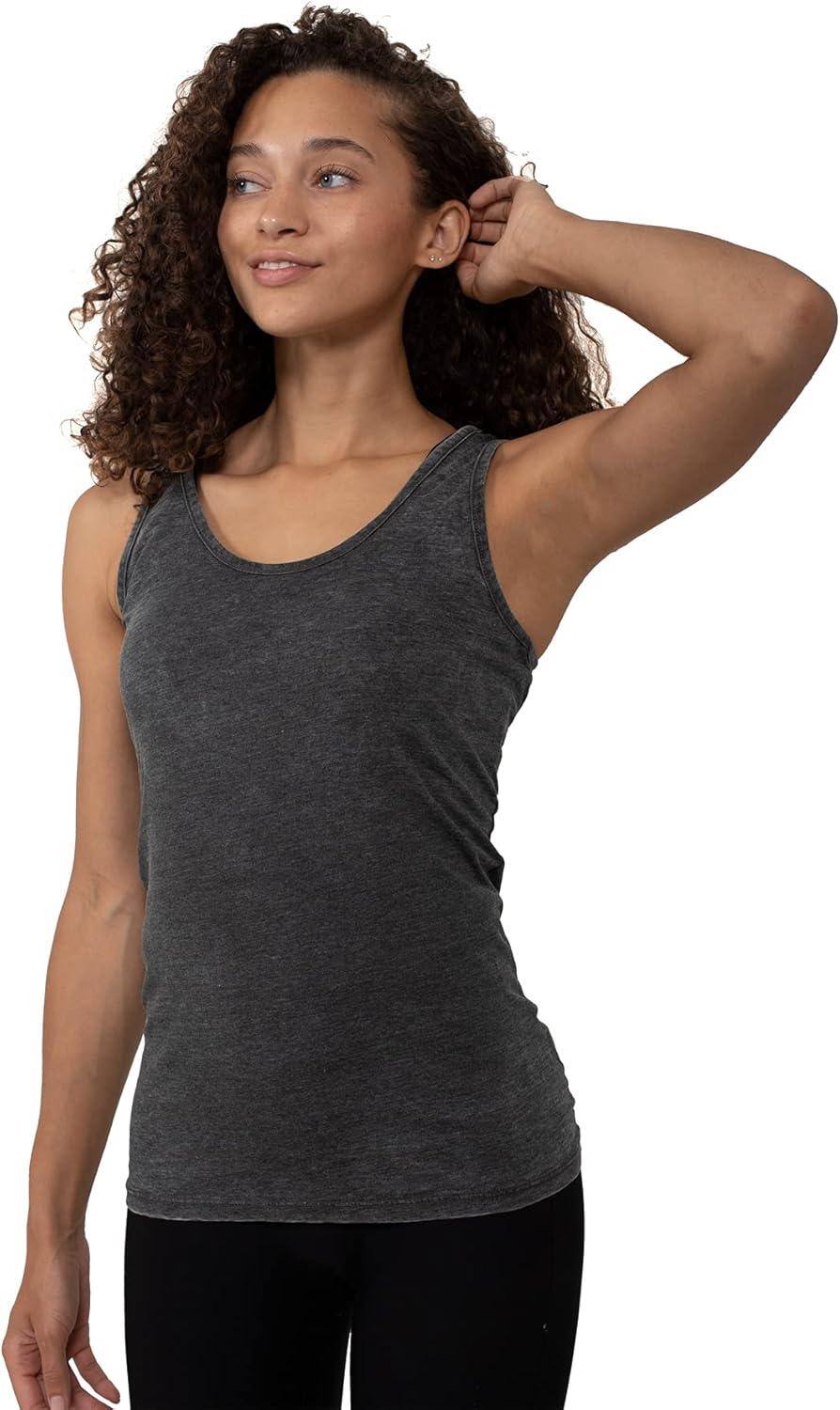 imageBrisco Brands Womens Tie Back Tank Top Juniors Backless Sleevless TShirtBlack