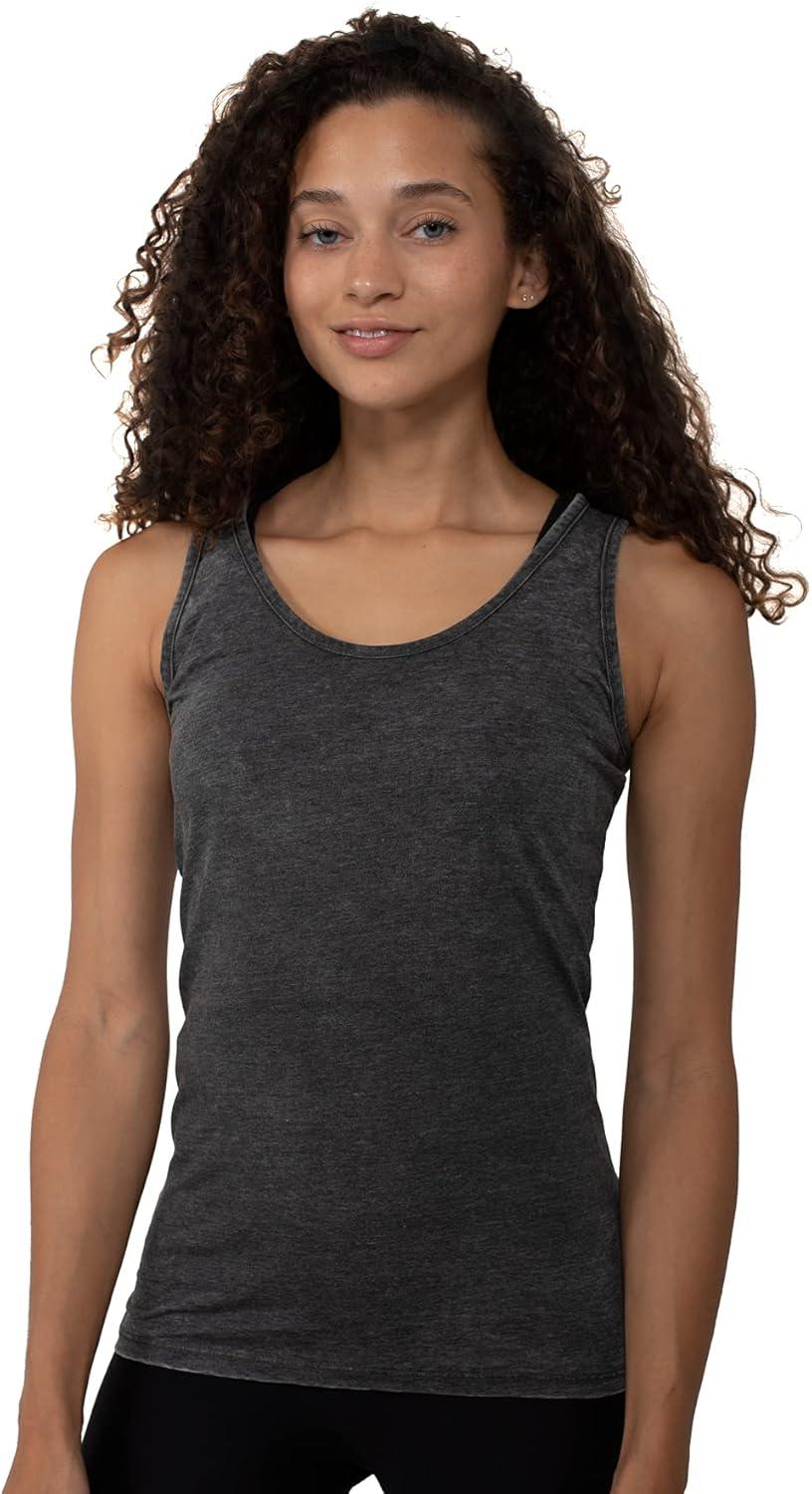 imageBrisco Brands Womens Tie Back Tank Top Juniors Backless Sleevless TShirtBlack