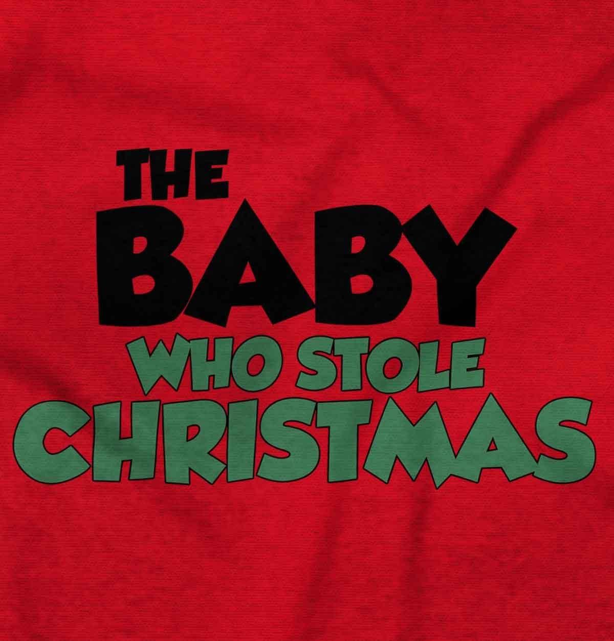 imageBrisco Brands Xmas Babies Who Stole Christmas Baby Romper Boys or GirlsRed