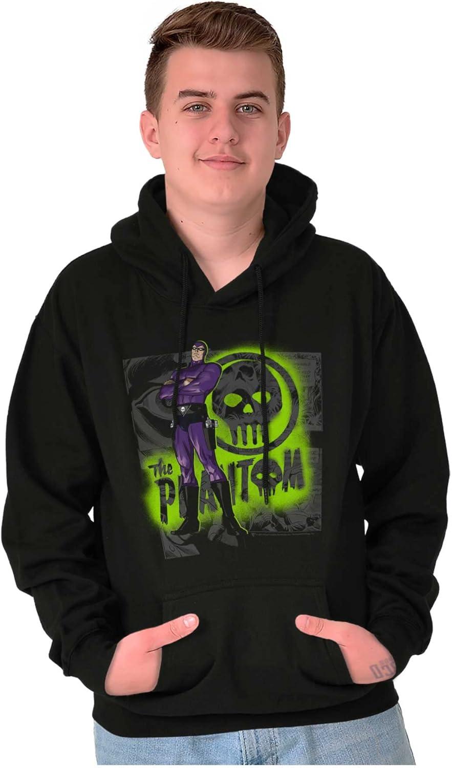 imageBrisco Brands the Phantom Skull Cave Comic Book Hoodie Sweatshirt Women MenBlack
