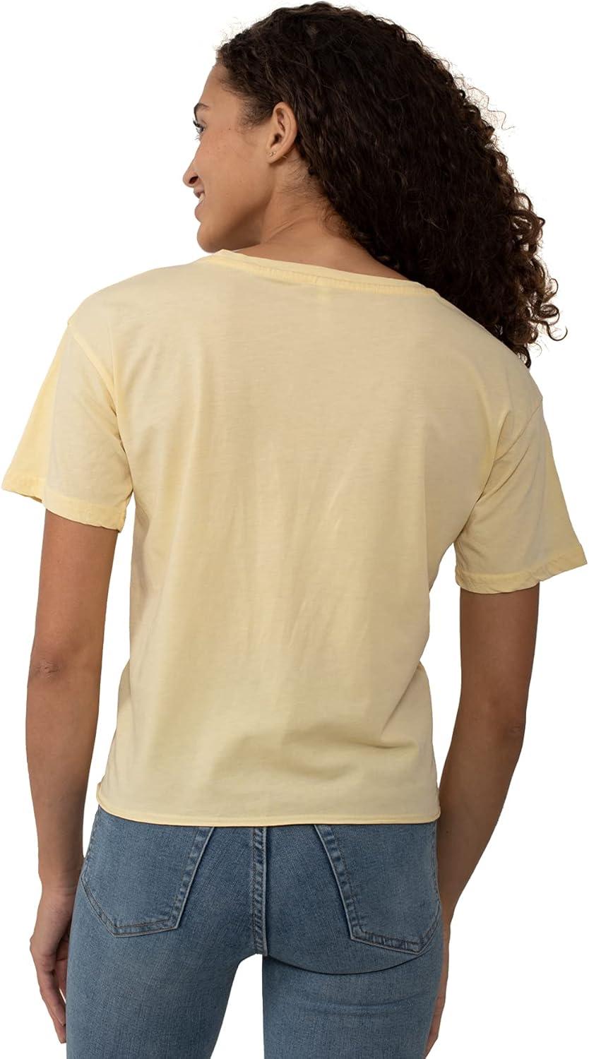 imageFashion Crewneck Short SleeveFashion Crewneck Short Sleeve Womens Raw Edge TshiBanana