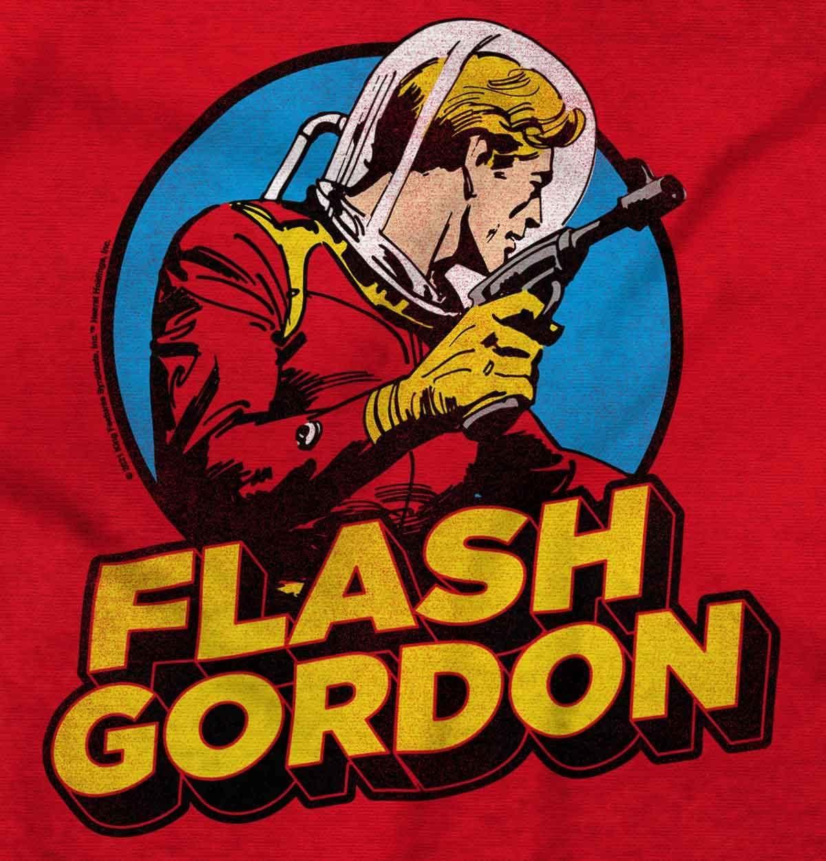 imageFlash Gordon Vintage Space Comic Hero Graphic T Shirt Men or WomenRed