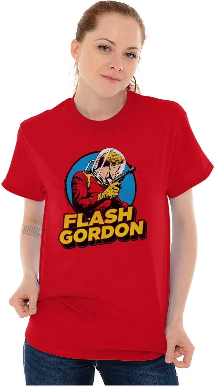 imageFlash Gordon Vintage Space Comic Hero Graphic T Shirt Men or WomenRed