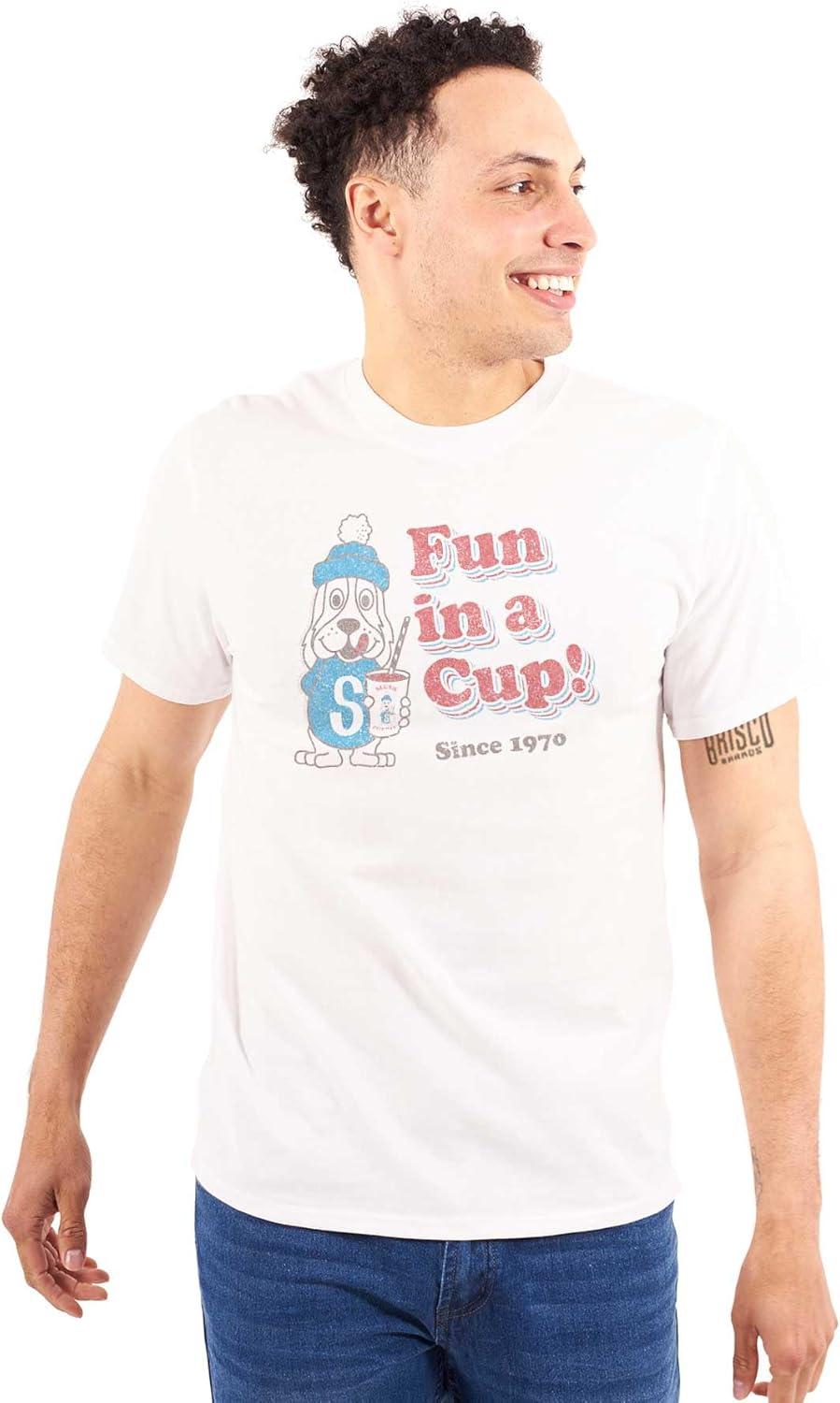 imageFun in A Cup Slush Puppie Logo Graphic T Shirt Men or WomenWhite