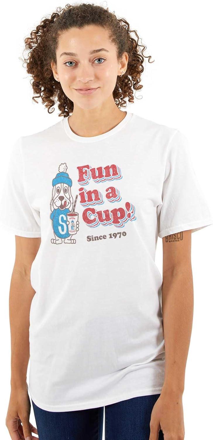 imageFun in A Cup Slush Puppie Logo Graphic T Shirt Men or WomenWhite