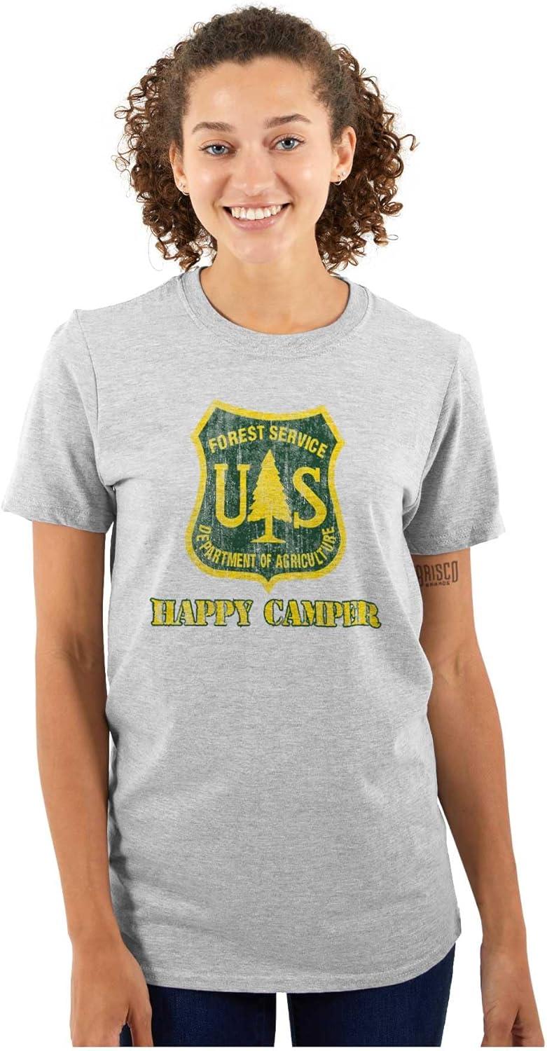 imageHappy US Forest Service Camper Graphic T Shirt Men or WomenSport Grey