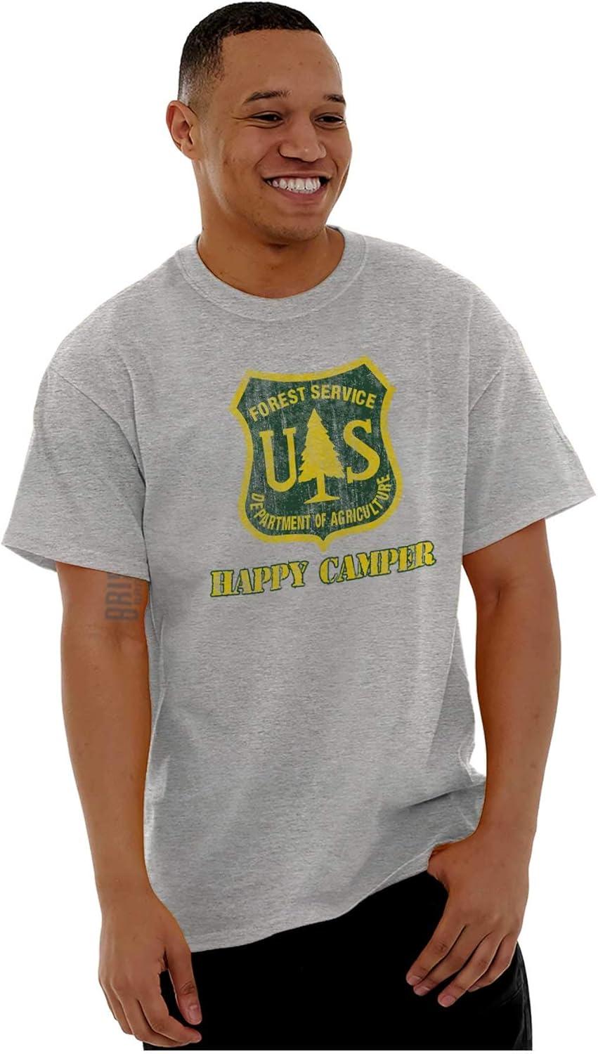 imageHappy US Forest Service Camper Graphic T Shirt Men or WomenSport Grey