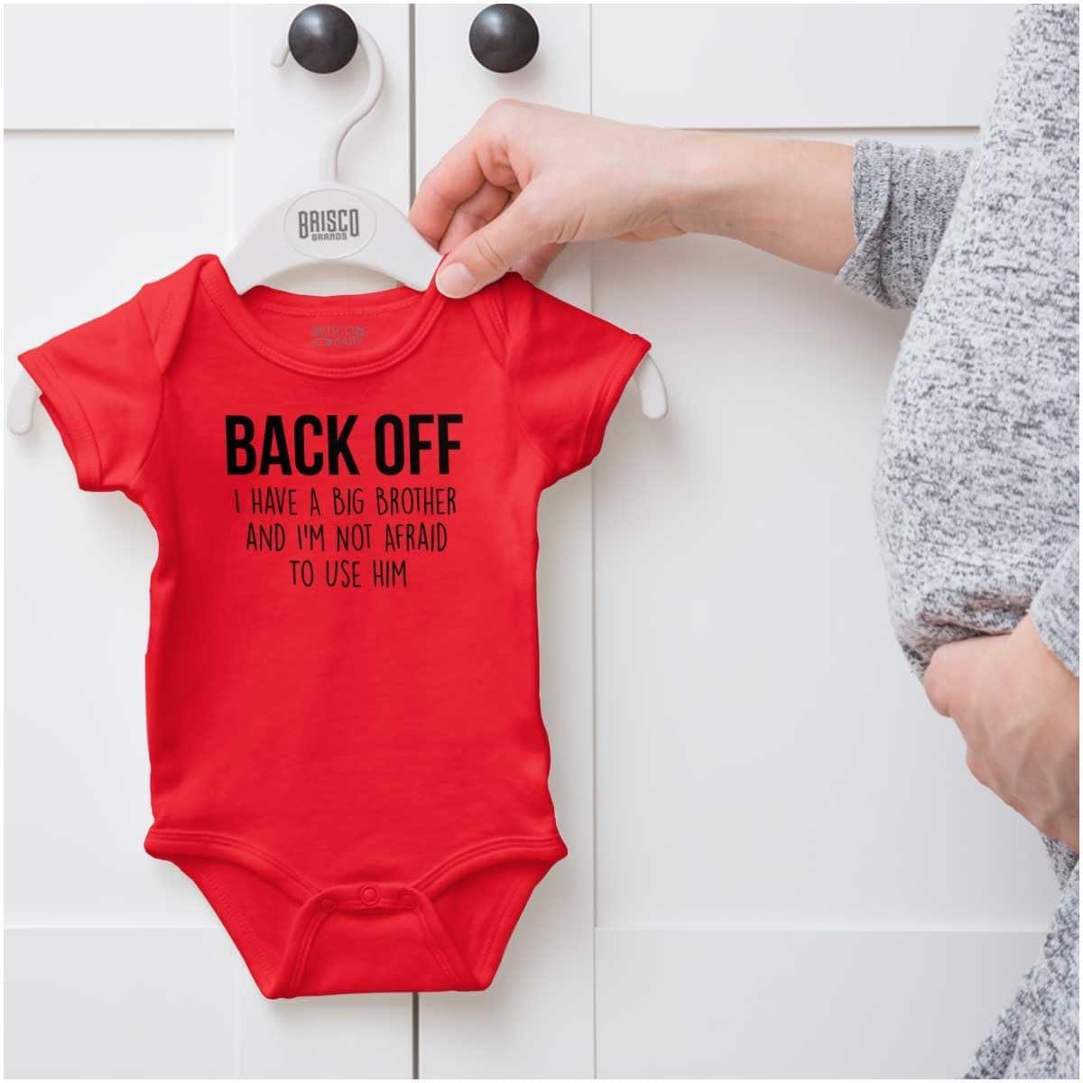 imageLittle Brother Big Bro Cute Adorable Baby Romper Boys or GirlsRed