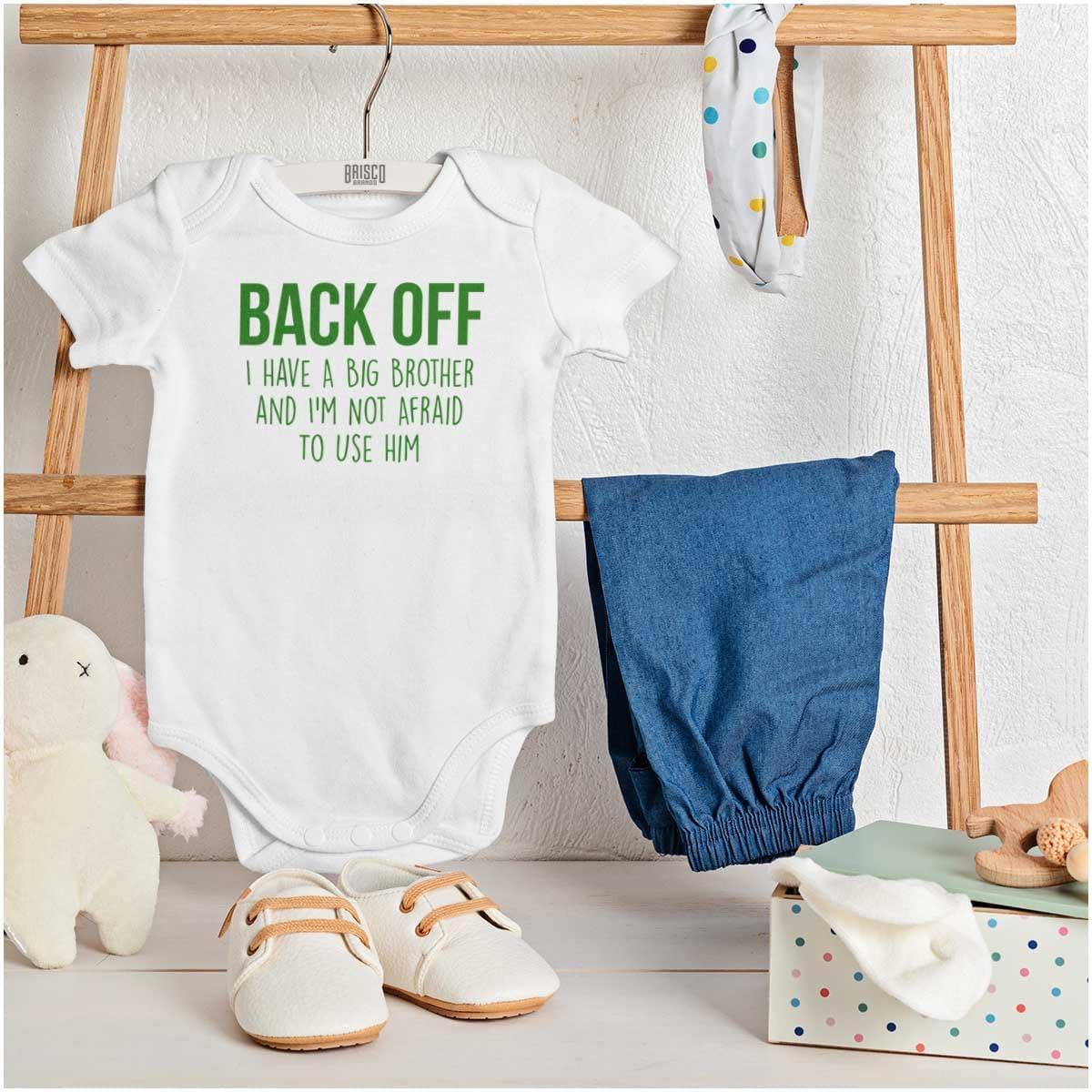 imageLittle Brother Big Bro Cute Adorable Baby Romper Boys or GirlsWhite