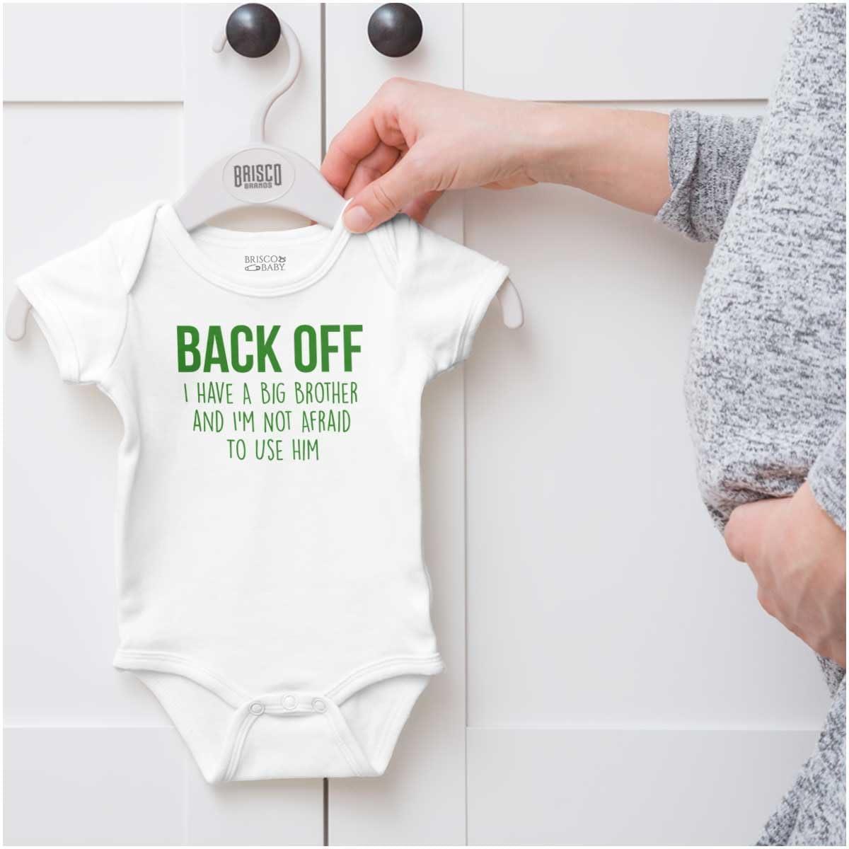 imageLittle Brother Big Bro Cute Adorable Baby Romper Boys or GirlsWhite