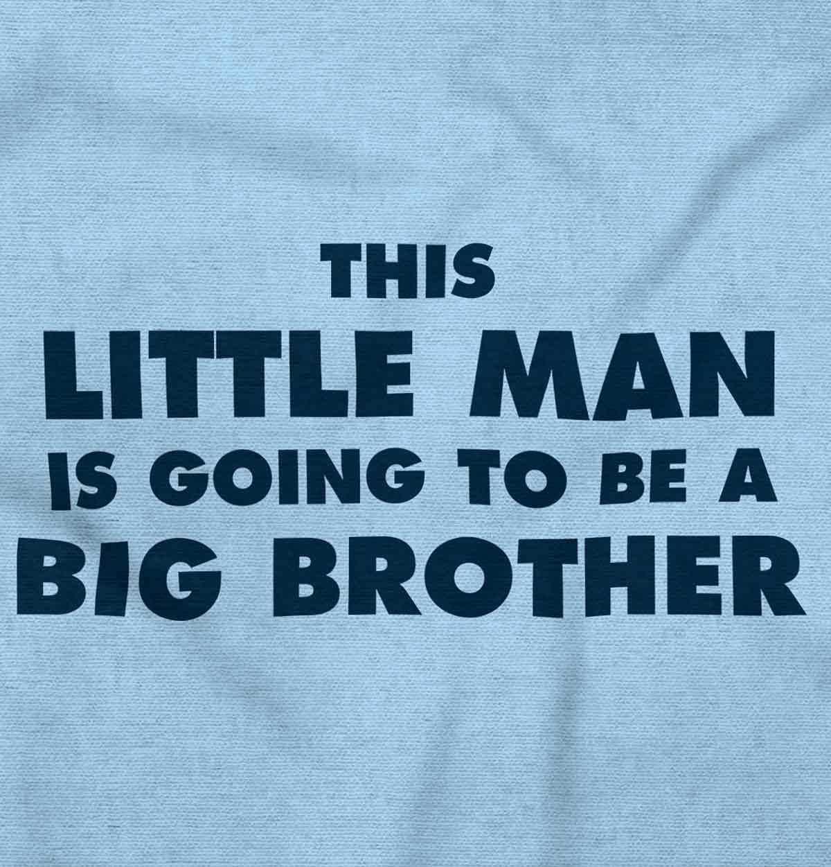 imageLittle Man Going to Be a Big Brother Baby Bodysuit Jumper BoysLight Blue