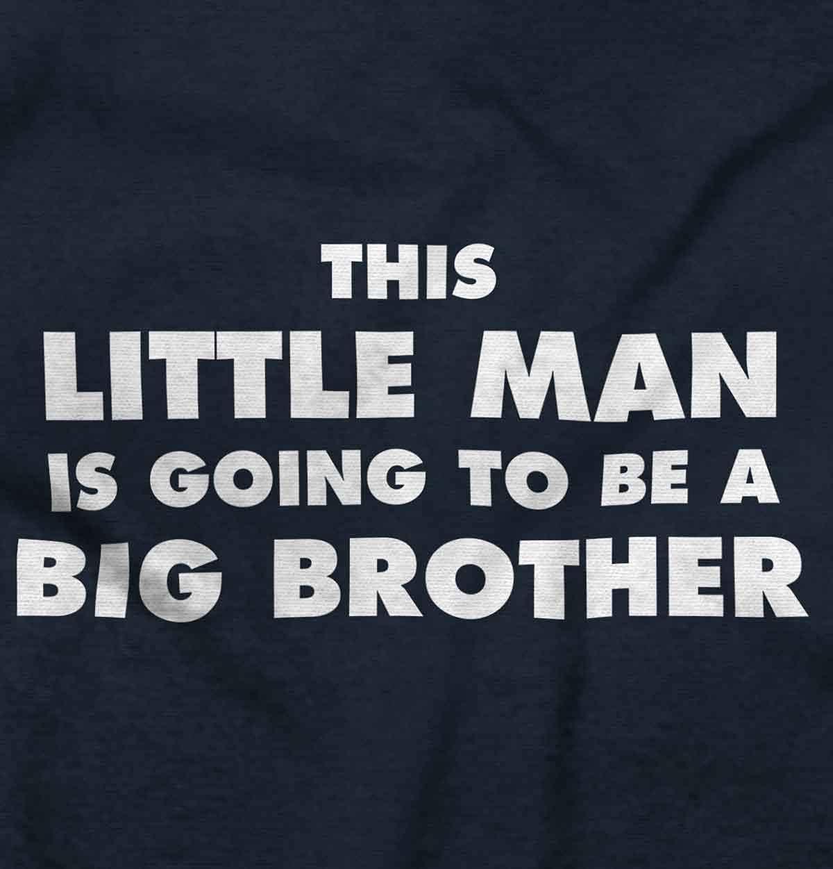 imageLittle Man Going to Be a Big Brother Baby Bodysuit Jumper BoysNavy