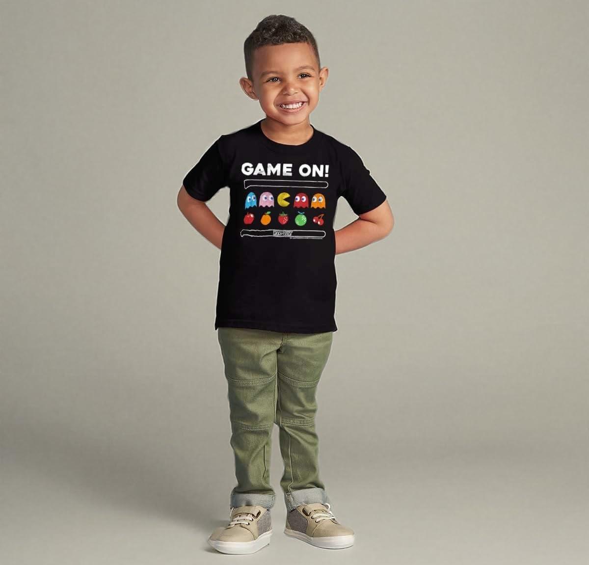 imageOfficial PACMan Baby and Toddler T Shirt Retro 80s Gamer Graphic Tee for KidsBlack