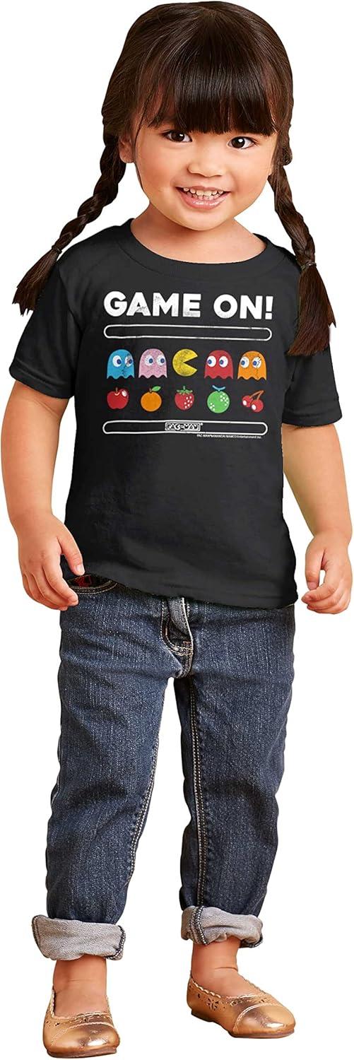 imageOfficial PACMan Baby and Toddler T Shirt Retro 80s Gamer Graphic Tee for KidsBlack