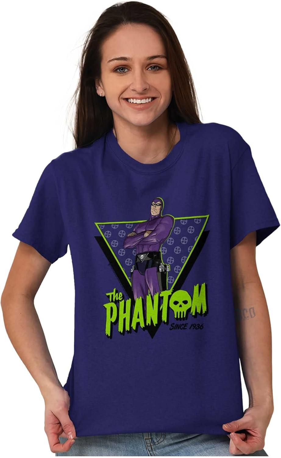 imageThe Phantom Skull Vintage Superhero Graphic T Shirt Men or WomenPurple