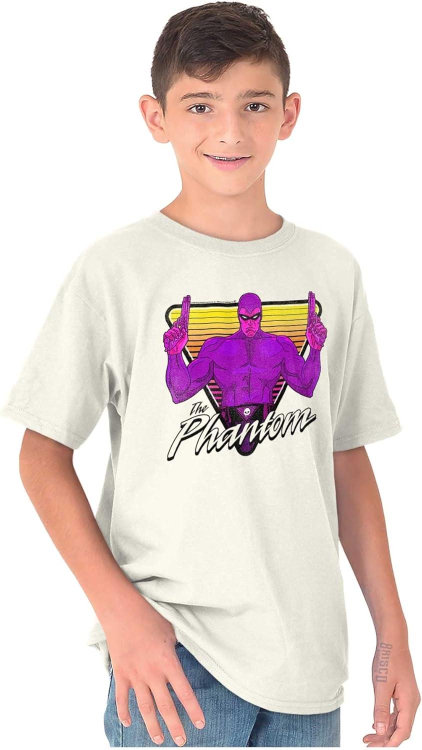 imageThe Phantom Vintage Superhero Crewneck T Shirts Boy GirlNatural