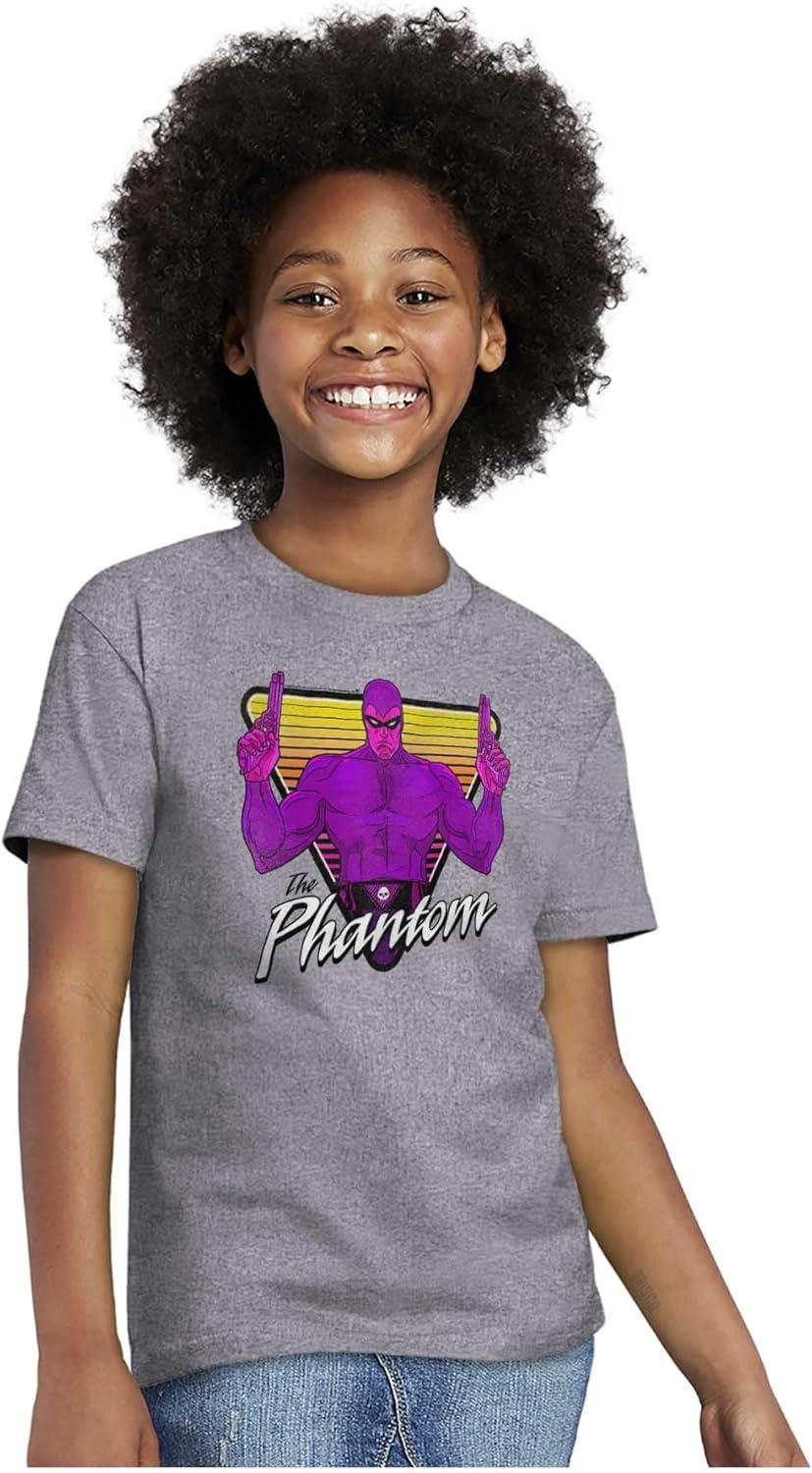 imageThe Phantom Vintage Superhero Crewneck T Shirts Boy GirlSport Grey