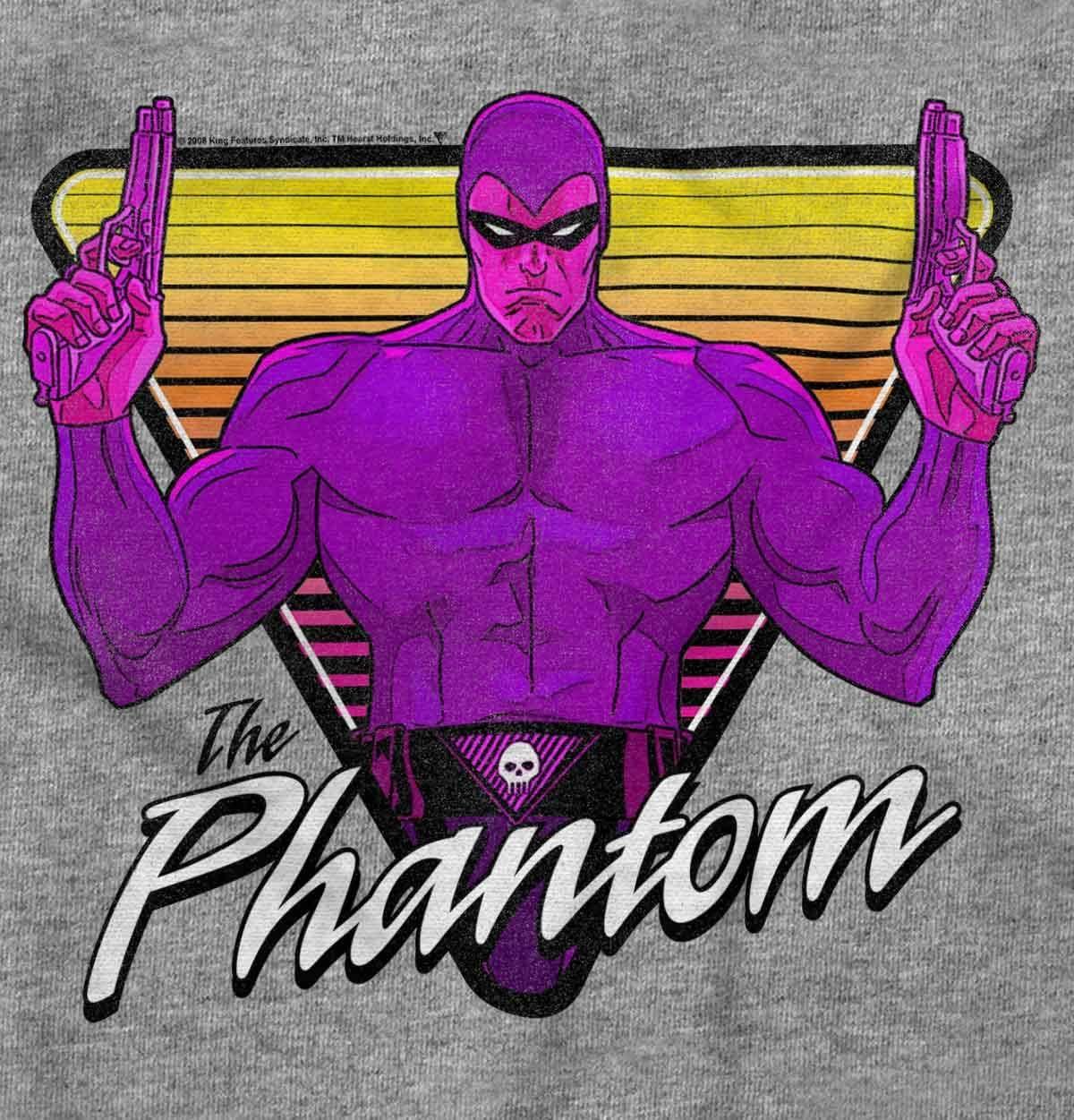 imageThe Phantom Vintage Superhero Crewneck T Shirts Boy GirlSport Grey