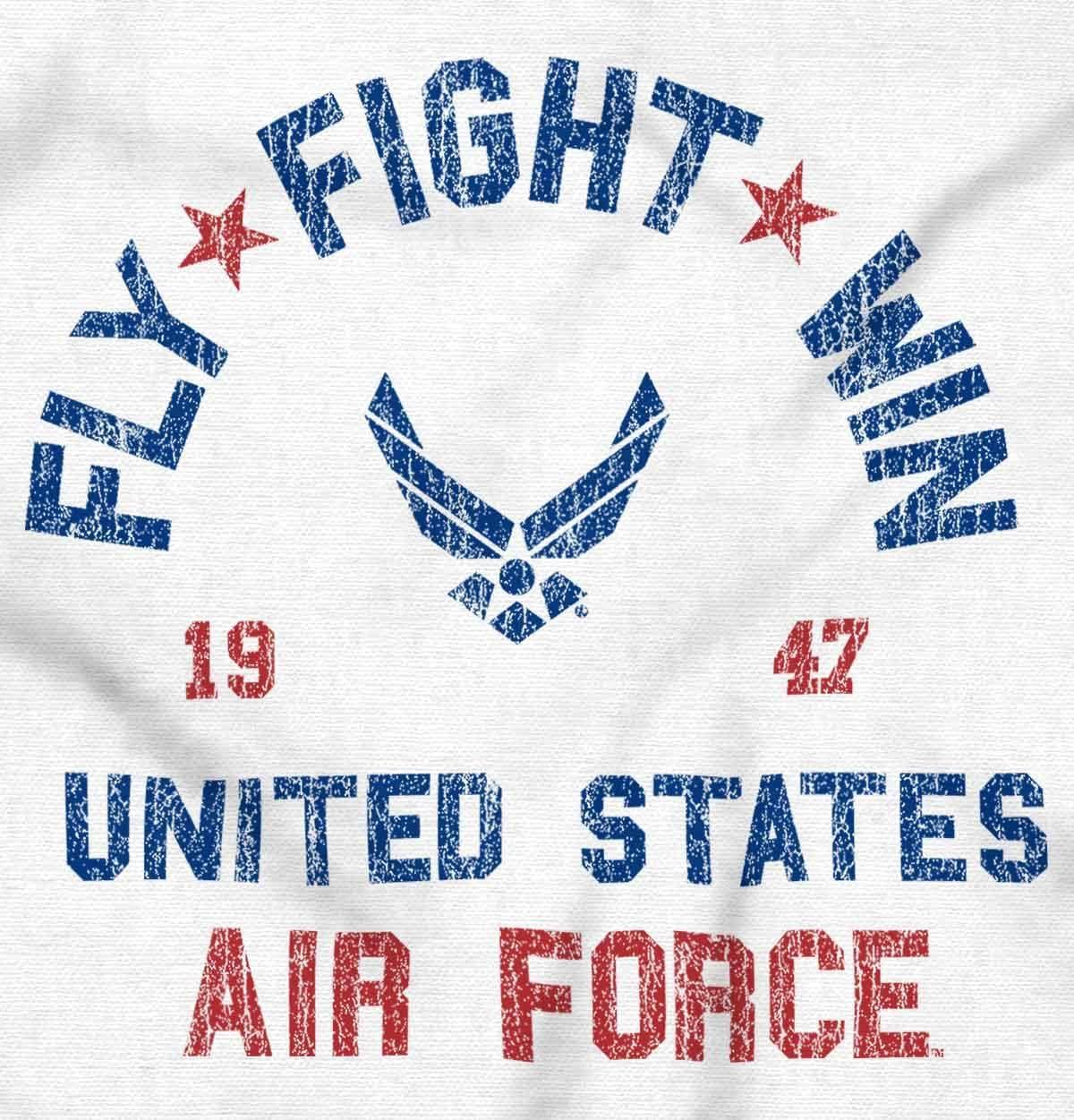 imageUS Air Force Fly Fight Win Vintage Toddler Boy Girl T ShirtWhite