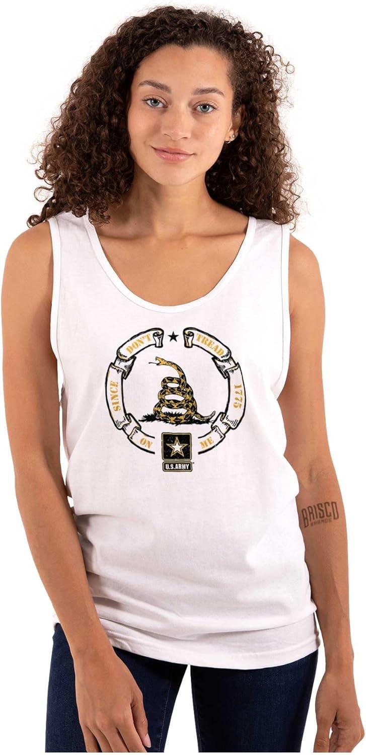 imageUS Army Gadsden Flag PT Military Tank Top T Shirts Men WomenWhite