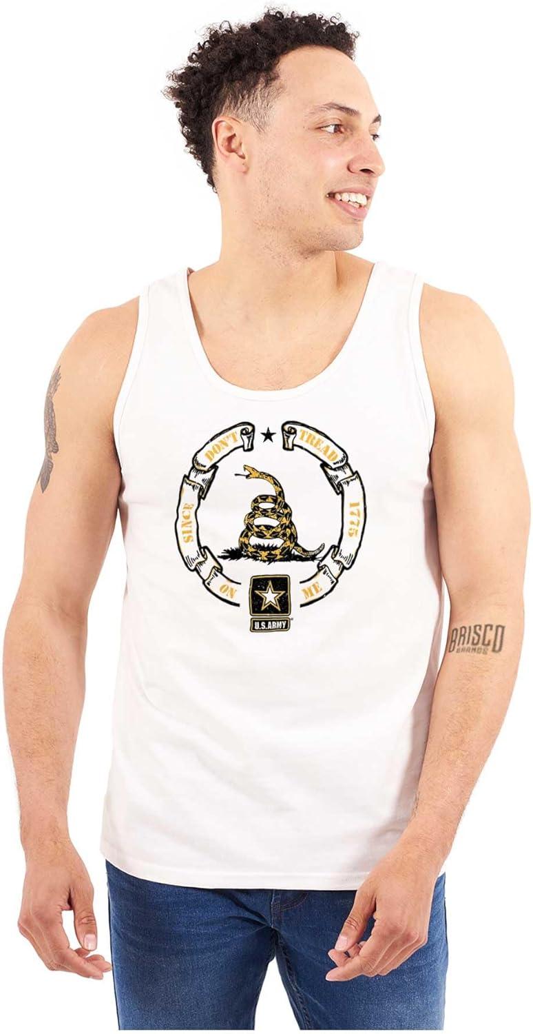 imageUS Army Gadsden Flag PT Military Tank Top T Shirts Men WomenWhite