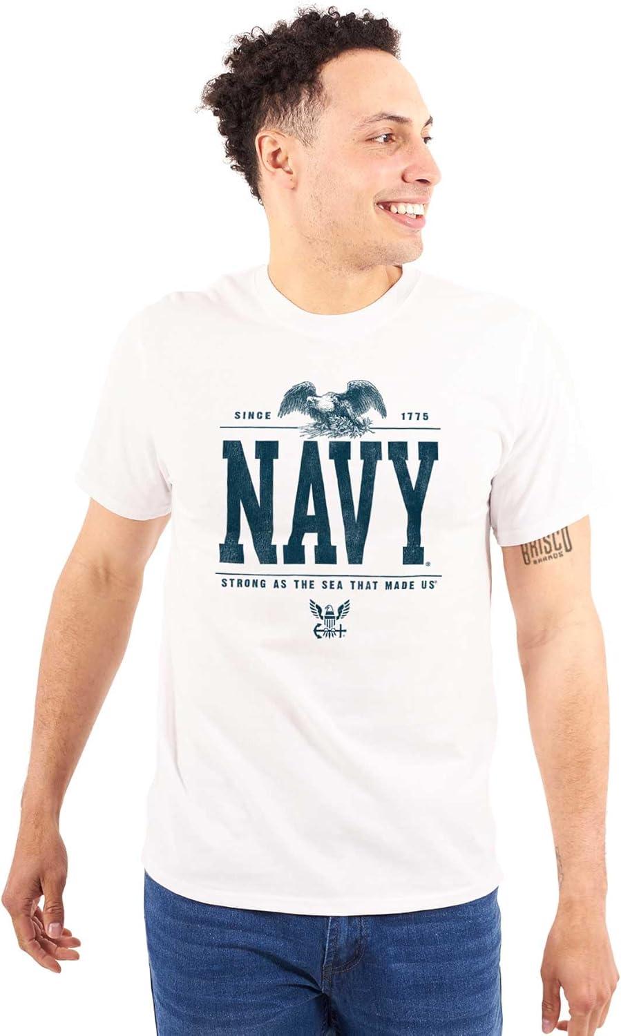 imageUS Navy Strong As Sea That Made Us Graphic T Shirt Men or WomenWhite