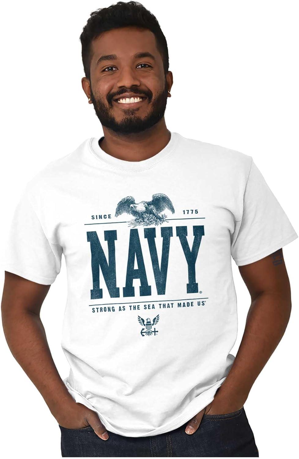 imageUS Navy Strong As Sea That Made Us Graphic T Shirt Men or WomenWhite