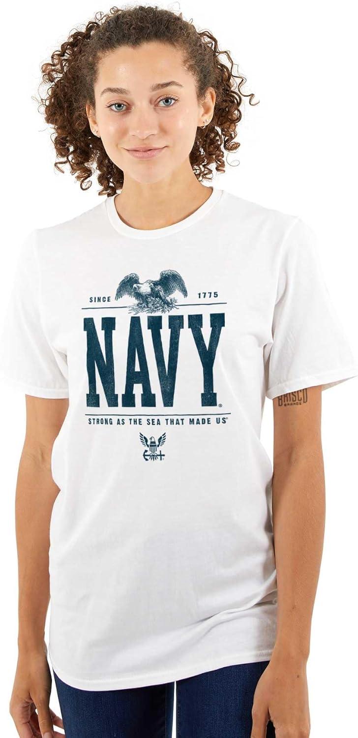 imageUS Navy Strong As Sea That Made Us Graphic T Shirt Men or WomenWhite