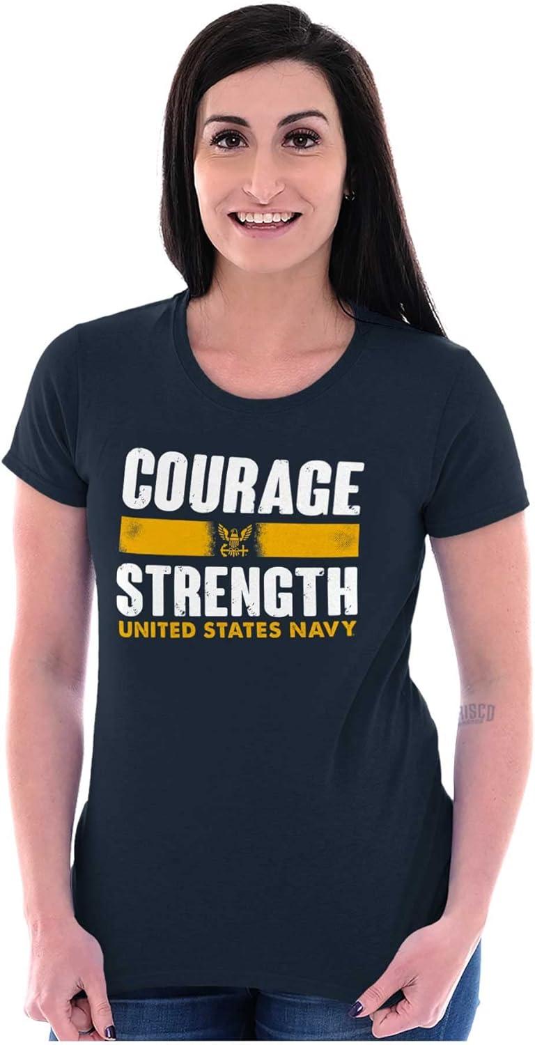 imageUnited States Navy Courage Strength Womens Slim Fit Graphic TeeNavy