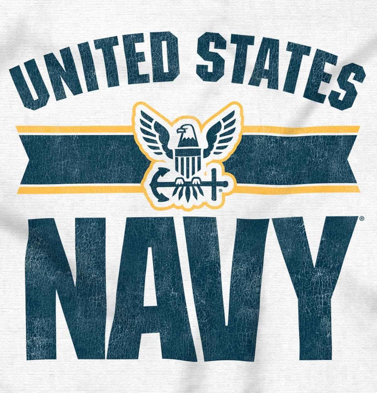 imageUnited States Navy Military Logo Womens Slim Fit Graphic TeeWhite