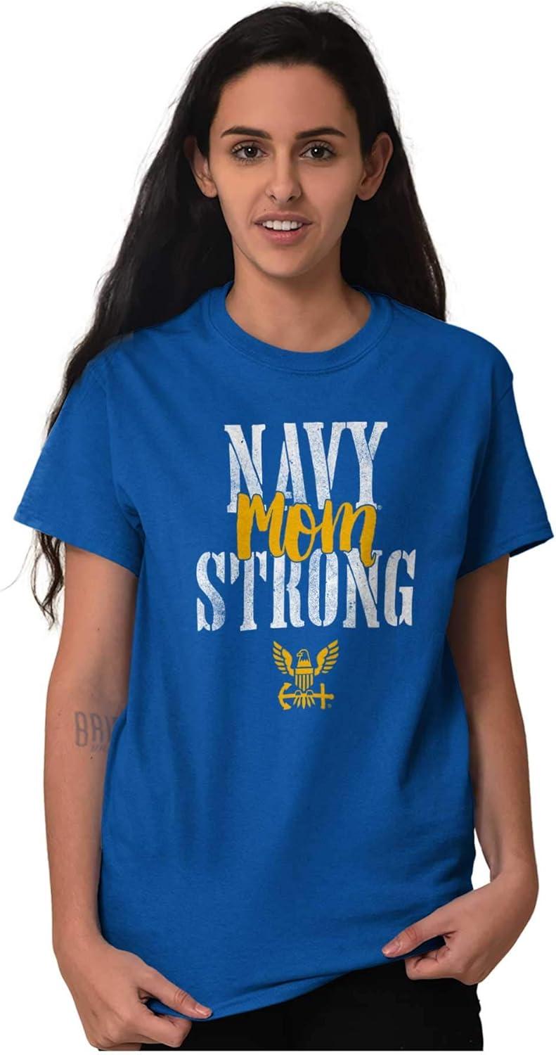 imageUnited States Navy Proud Mom Strong Womens Graphic T Shirt TeesRoyal